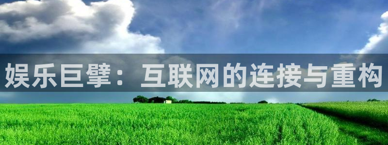 大满贯平台网址：娱乐巨擘：互联网的连接与重构